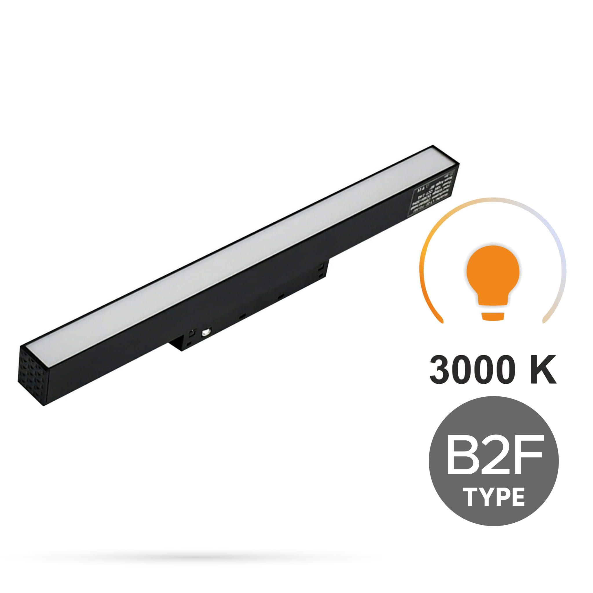 Led-flutlicht 10 W, 3000 K, Warmweiß, Typ B2f, Für Smart Track Magnetschienen, 48 V Dc