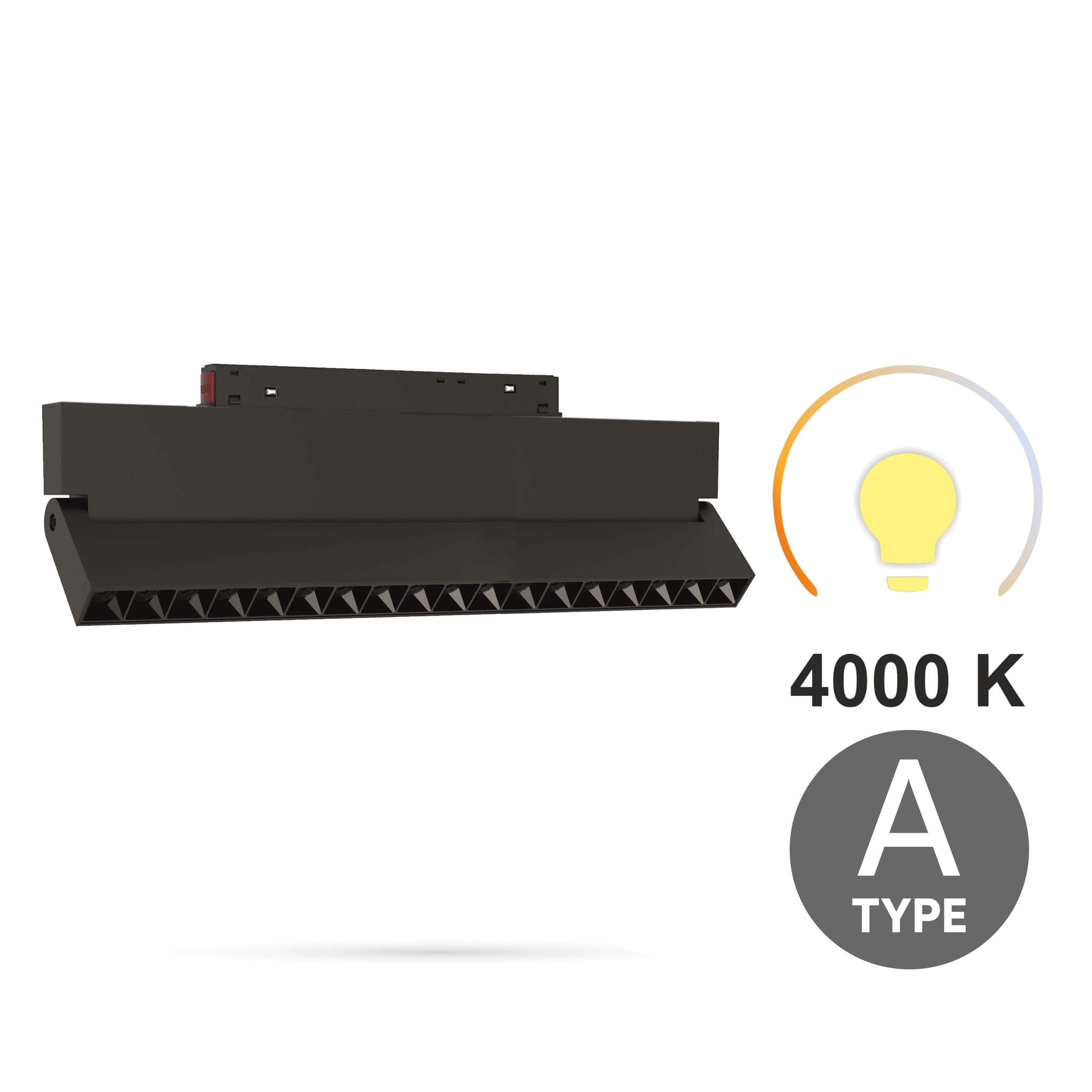 Led-linearstrahler, Verstellbar, 18 W, 3 Farbtemperaturen (3000 K, 4000 K, 6000 K), Typ A, Für Magnetschienen, Smart Track, 48 V Dc