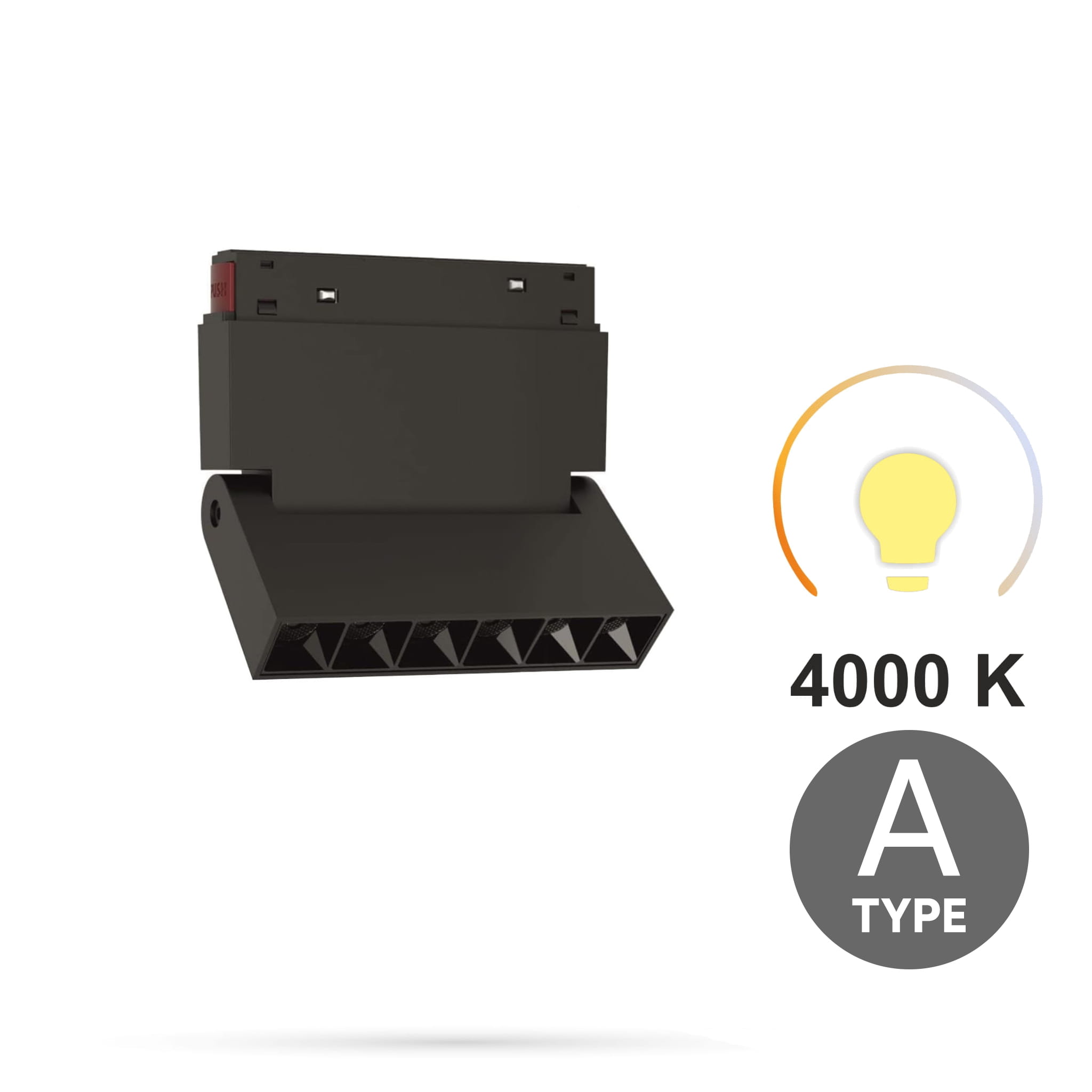 Led-linearstrahler, Einstellbar, 6 W, 3 Farbtemperaturen (3000 K, 4000 K, 6000 K), Typ A, Für Magnetschienen, Smart Track, 48 V Dc