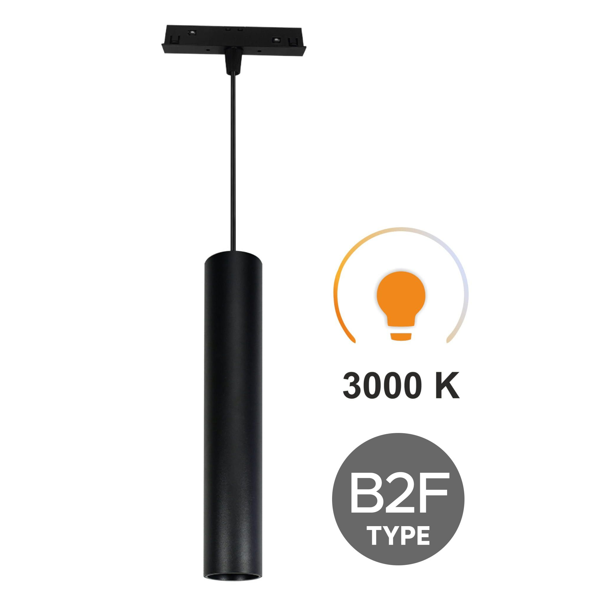 Led-röhren-pendelleuchte 10 W 3 Cct Typ B2f Für Smart Track Magnetschienen 48 V Dc