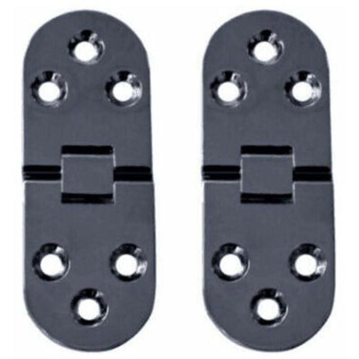 Klappscharniere Für Möbel – 10er-pack – Zinklegierung – 29 X 79 Mm – 2 Mm Dick – Schwarz