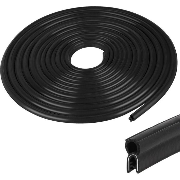 6 Meter Lange Schwarze Türdichtung Aus Epdm-gummi, Klebstoff Erforderlich, Geeignet Für Wohnmobile, Lkws, Garagen, Maschinen Usw., Mit Ausgezeichneter Wasserdichtigkeit.