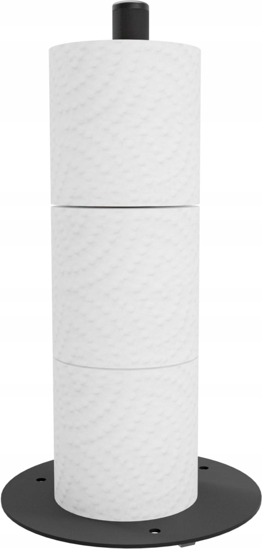 Badezimmer-toilettenpapierhalter, Stabiler Metallständer, Schwarz