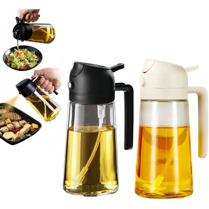 470-ml-sprühflasche Für Speiseöl – 2-in-1-sprühflasche Für Heißluftfritteusen Zum Kochen, Für Salate, Essig Und Andere Küchenanwendungen