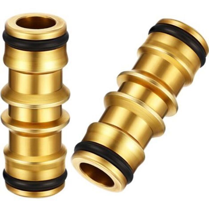 Messing-fittings, 2er-pack Messing-gartenschlauch-fittings, Geeignet Für Gartenschläuche (doppelseitige Messing-fittings)