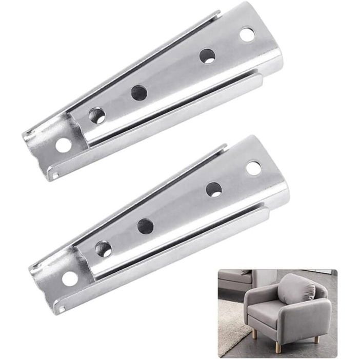 Zwei Sofaschrauben Aus Eisen, Größe 120x47 Mm, Rutschfeste Möbelverbinder, Geeignet Für Betten, Stühle Und Schreibtische, Silberfarben.