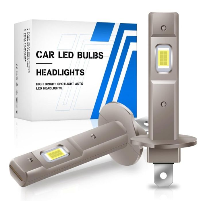 H1 Led-scheinwerferlampen – 6500k Kaltweiß, Lüfterloser Umrüstsatz