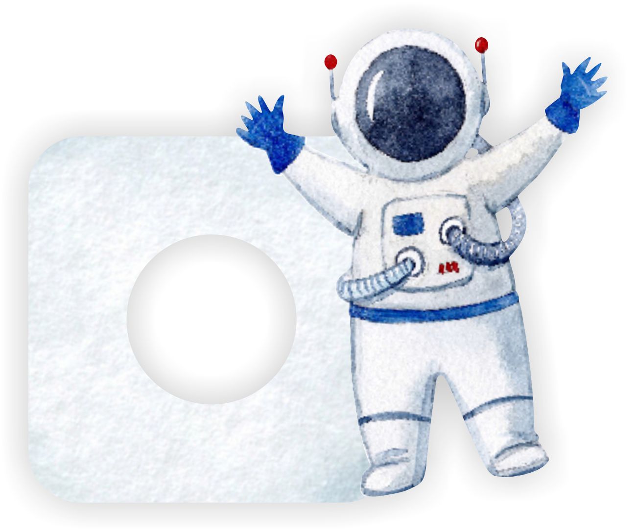 Schutzaufkleber Für Einen Lichtschalter Im Kinderzimmer – Kosmonaut