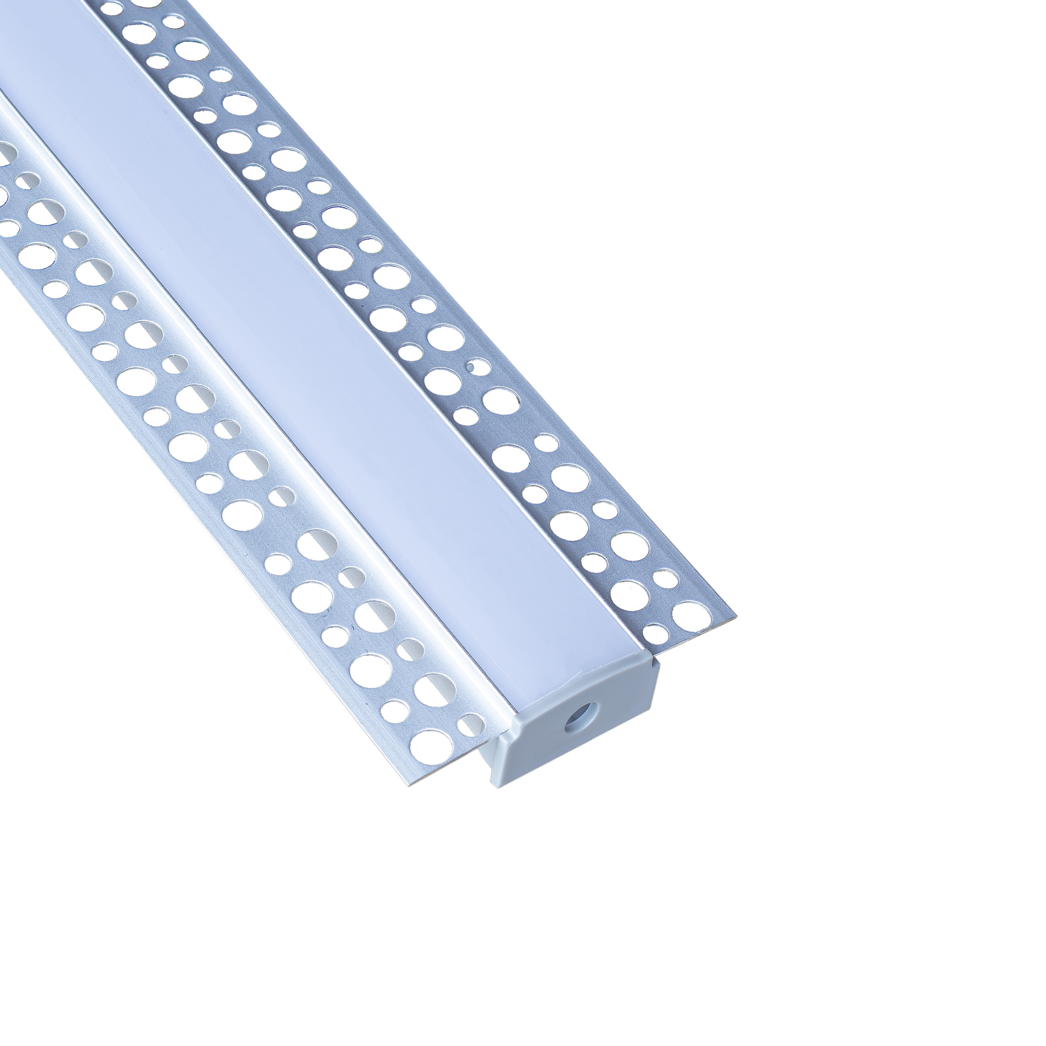 1 M Langes, Weißes, Flächenbündig Montiertes Aluminiumprofil Für Led-streifen 61 X 14 Mm