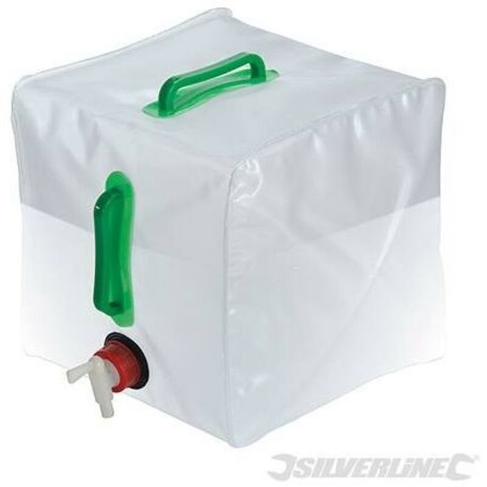Flexibler 20-liter-kunststoffeimer – Aus Extrem Strapazierfähigem Pvc – Zwei Stabile Griffe – Leicht Zu Tragen – Ideal Zum Campen.