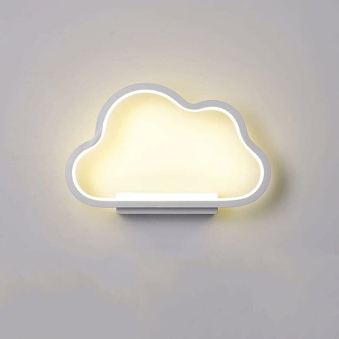 Led-wolkenwandleuchte - Weiß - Typ B - 28 20 Cm - Warmes Licht [20 W]