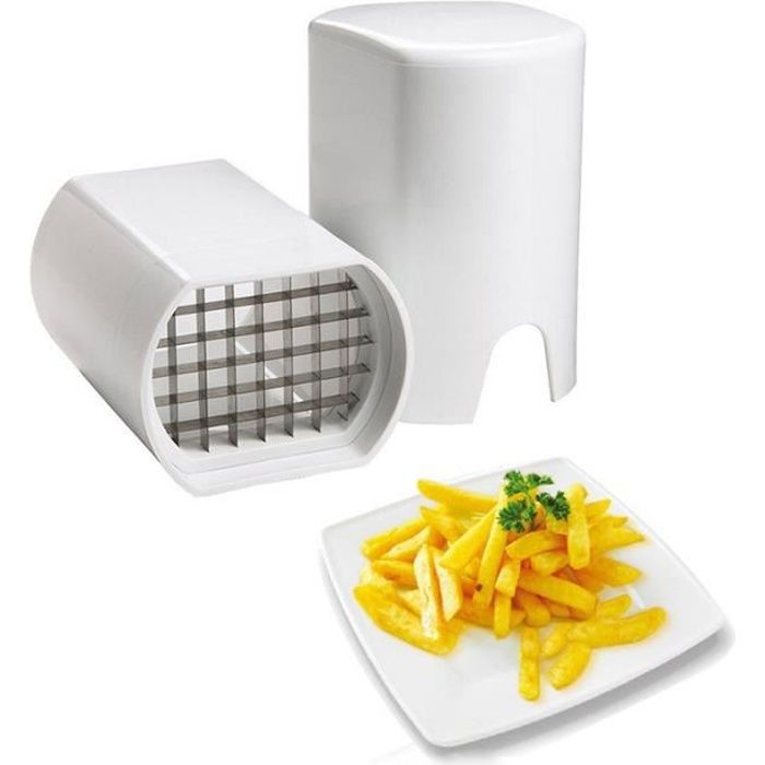 Pommes-frites-schneider – Edelstahl – 12,5 X 9,5 Cm – Geeignet Für Obst Und Gemüse – 1 Stück