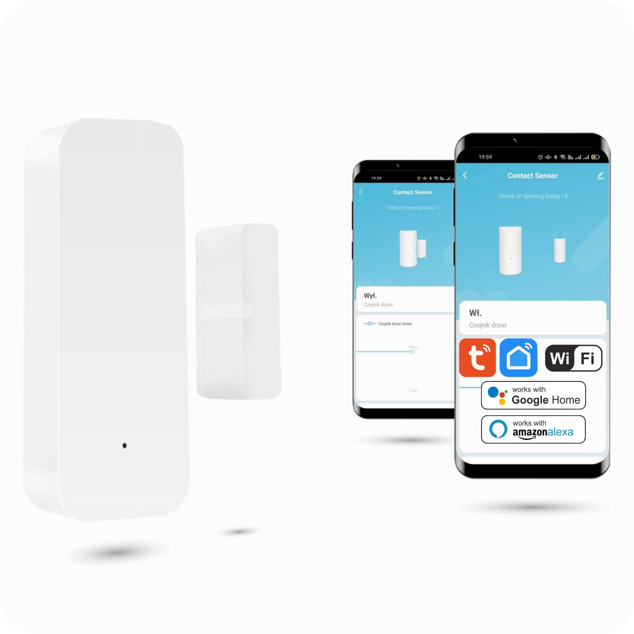 Tuya Smartlife Wlan-fähiger Mini-tür- Und Fensteröffnungssensor (neu)