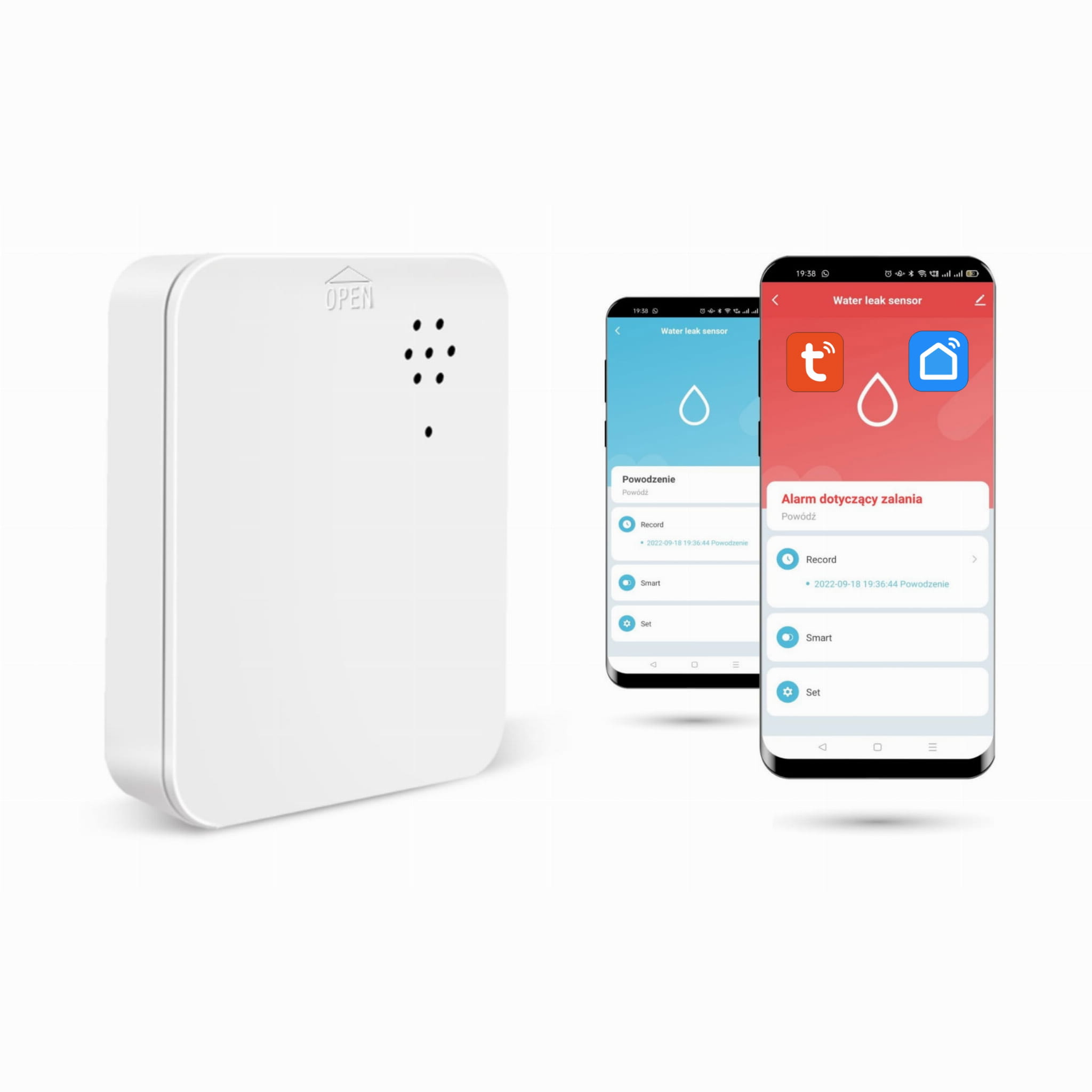 Tuya Smartlife Neuer Wlan-hochwassersensor Mit Akustischem Alarm