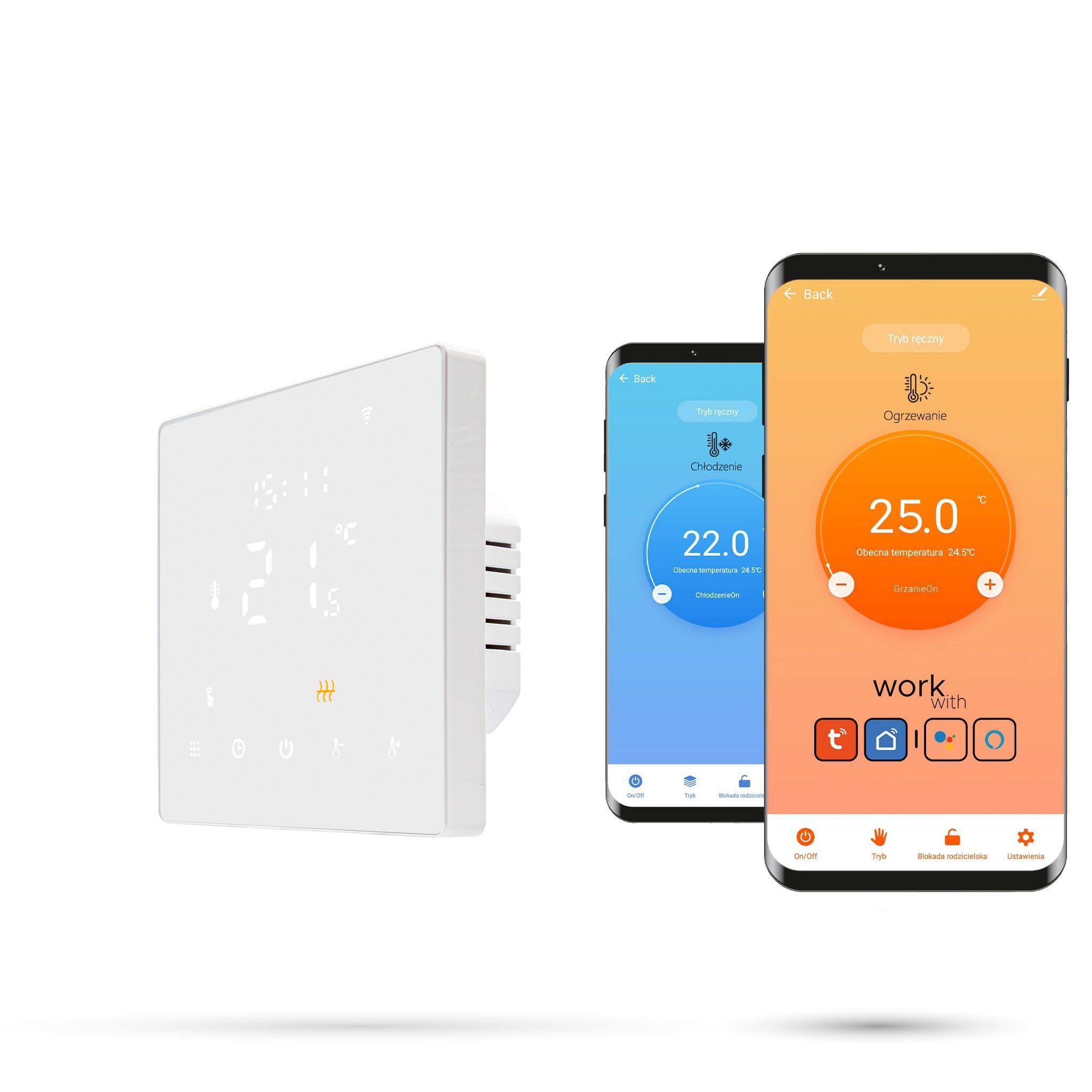 Tuya Pro3 Wlan-raumthermostat Weiß
