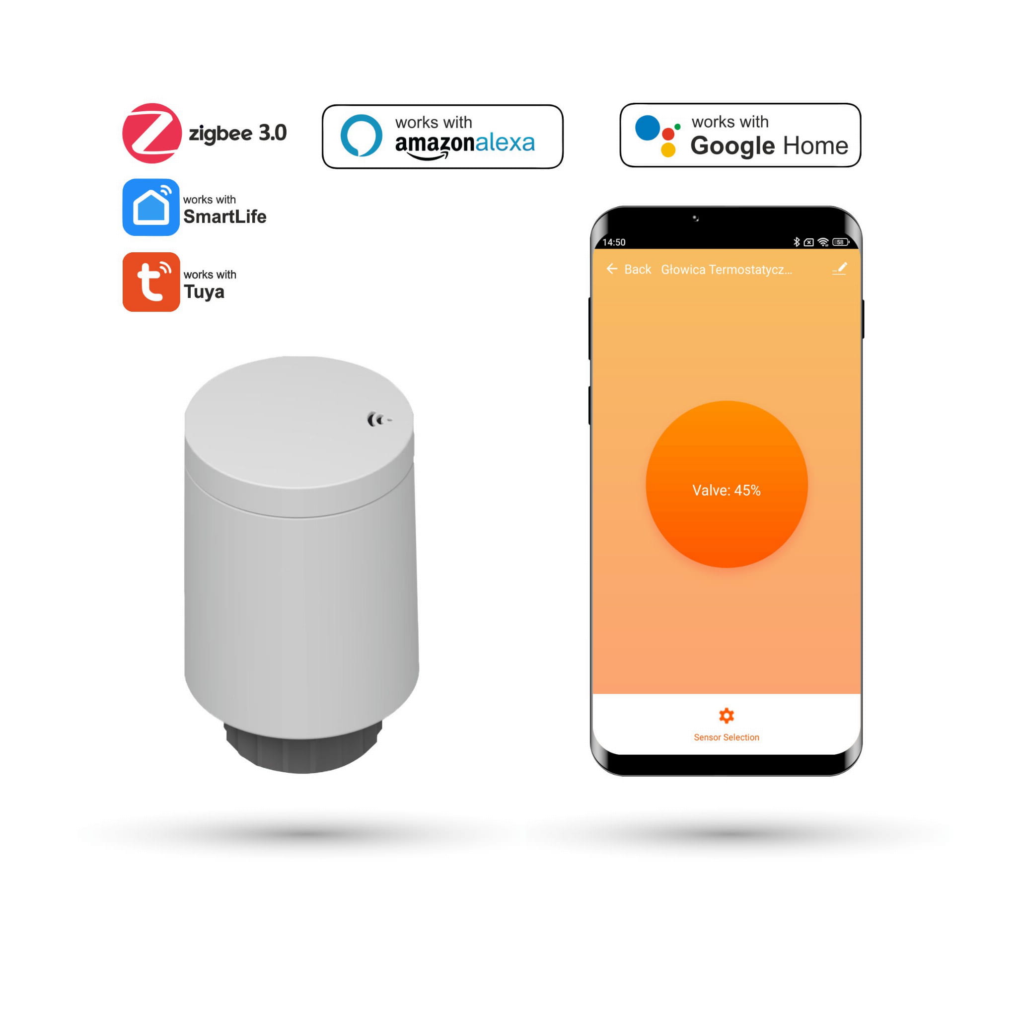 Zigbee Tuya Kühlerkopf