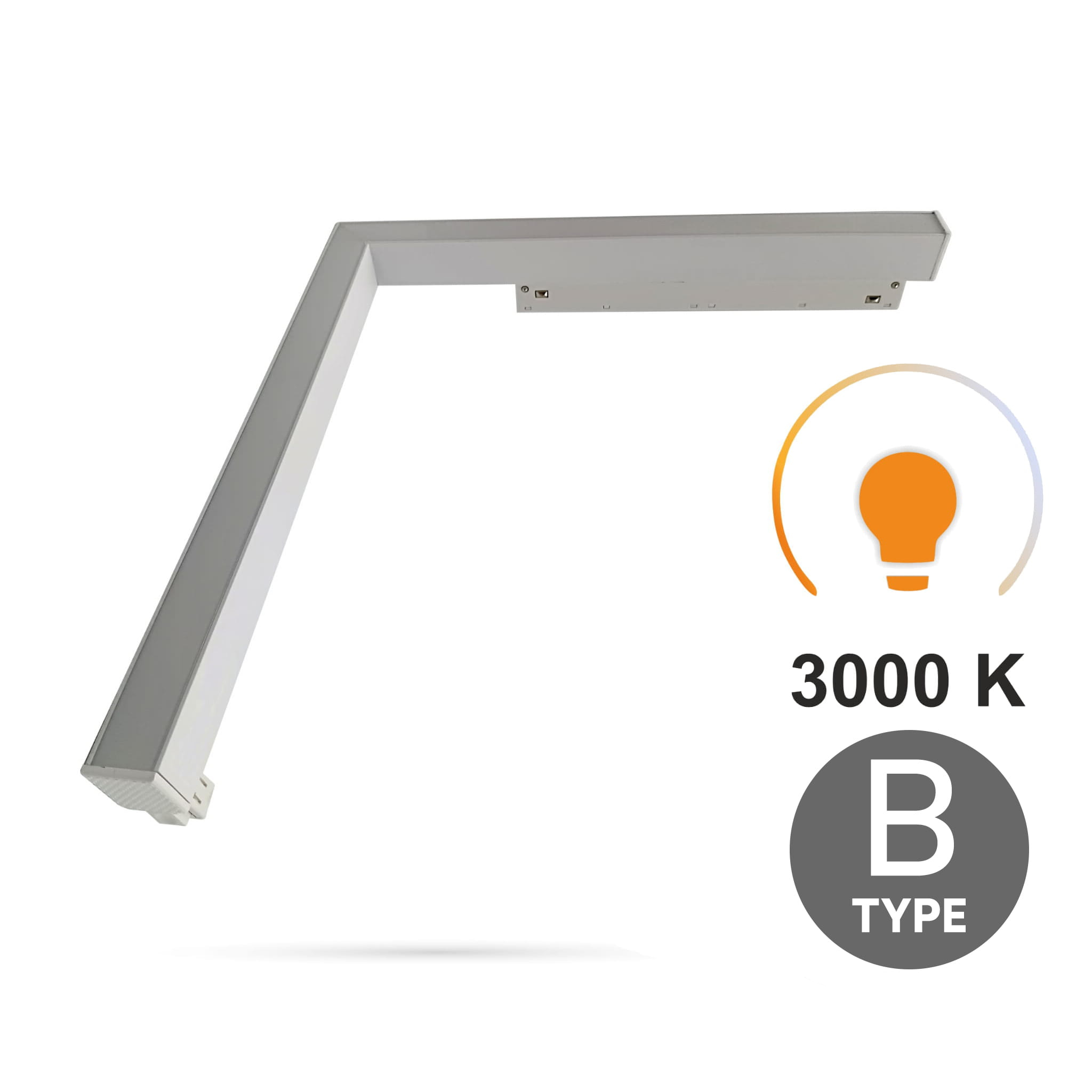 Ultron 16w 3000k Warmweißer Led-linearstrahler, Horizontaler Abstrahlwinkel Typ B Für Smart Track Magnetschienen, 48vdc