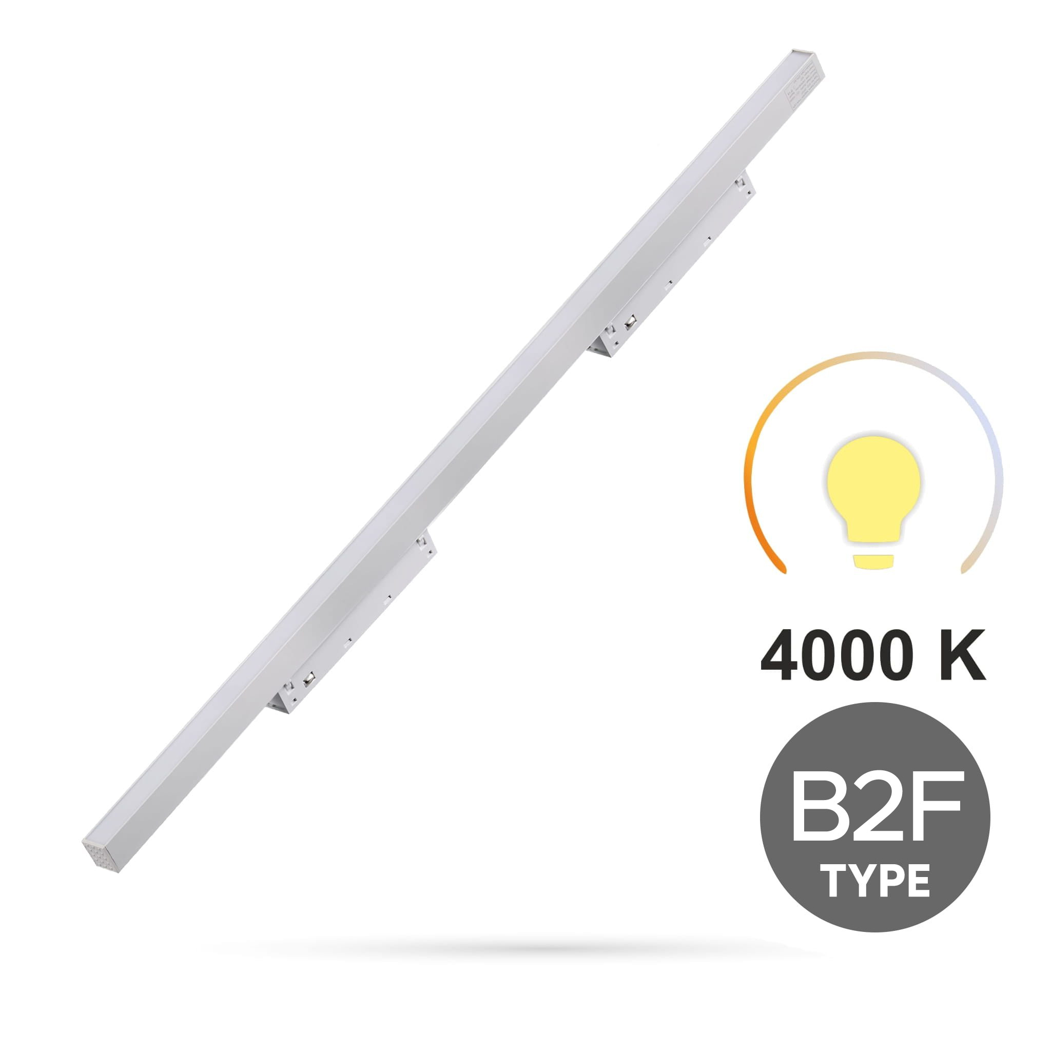 Weißer Led-fluter 40 W 4000 K Neutralweiß Typ B2f Für Smart Track Magnetschienen 48 V Dc