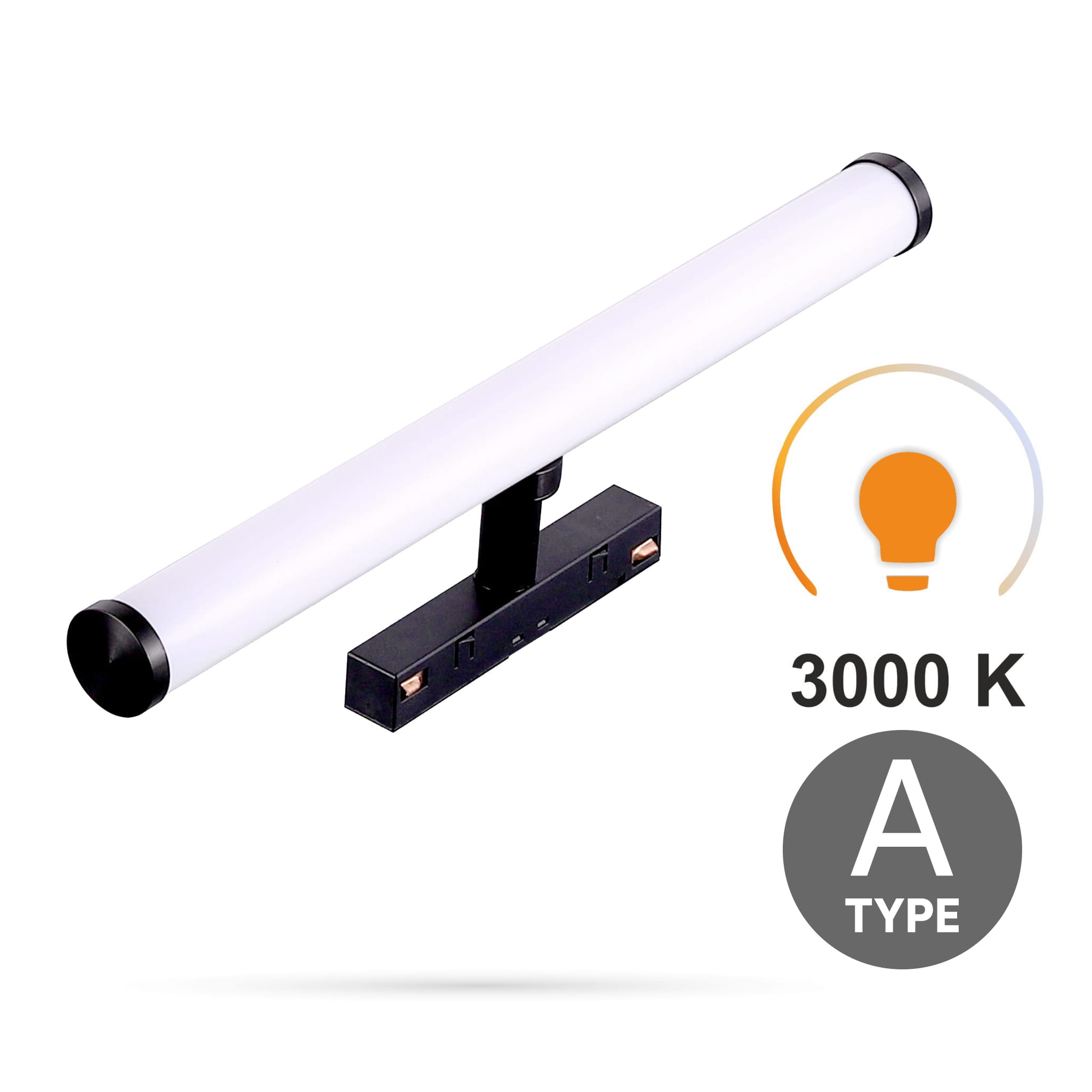 Led-rohrstrahler 10 W, 3000 K, Warmweiß, L10 Typ A, Für Magnetschienen Smart Track 48 V Dc