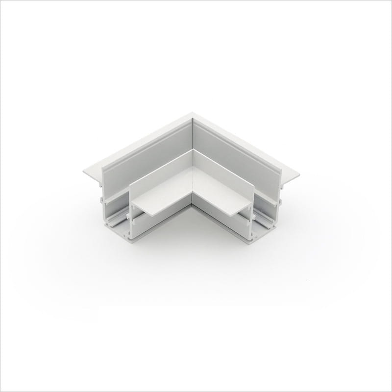 Weißer, Horizontaler Unterputz-winkelverbinder Für 12,5 Mm Gipskartonplatten Für Smart Track 48vdc Magnetschienen