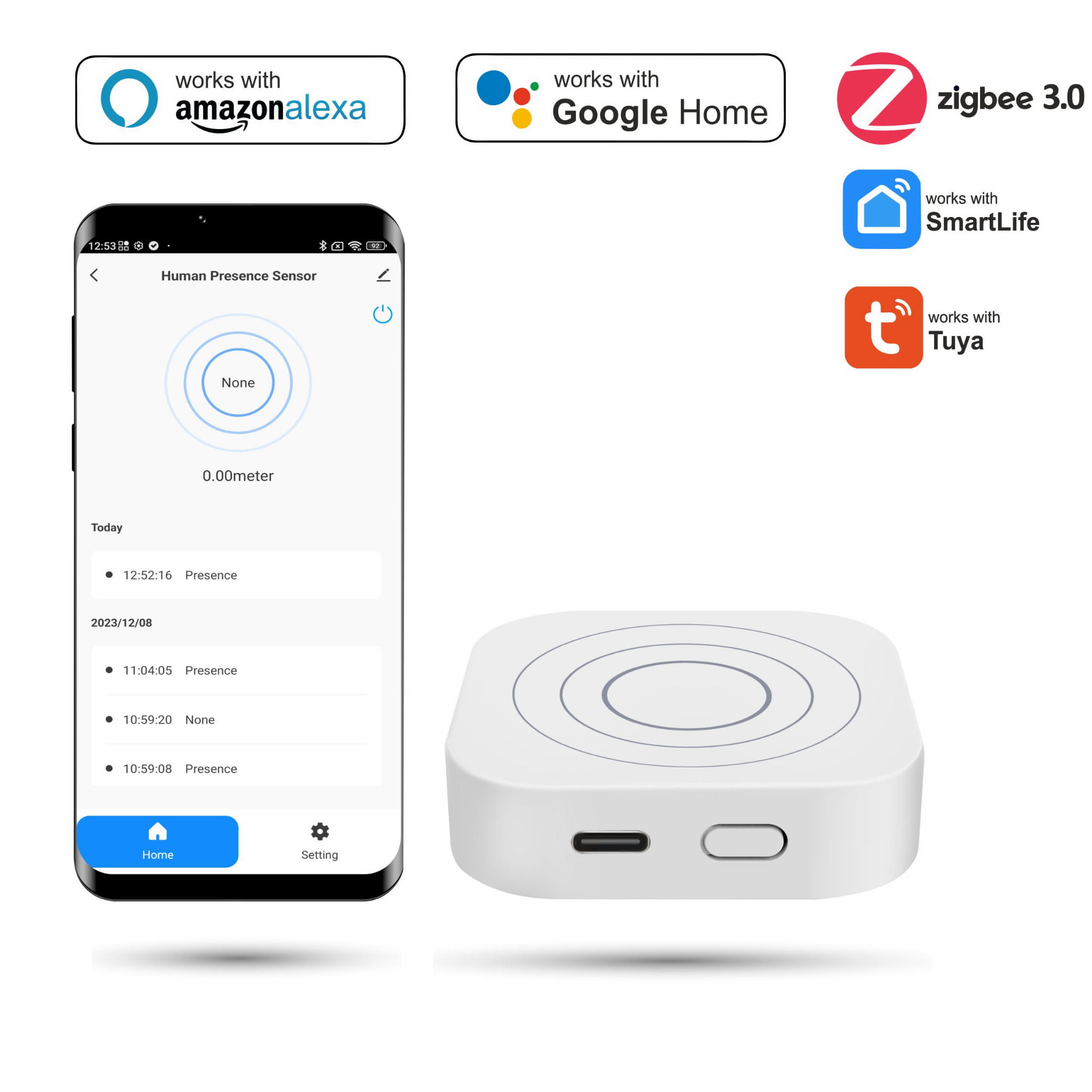 Zigbee Tuya Präsenzsensor