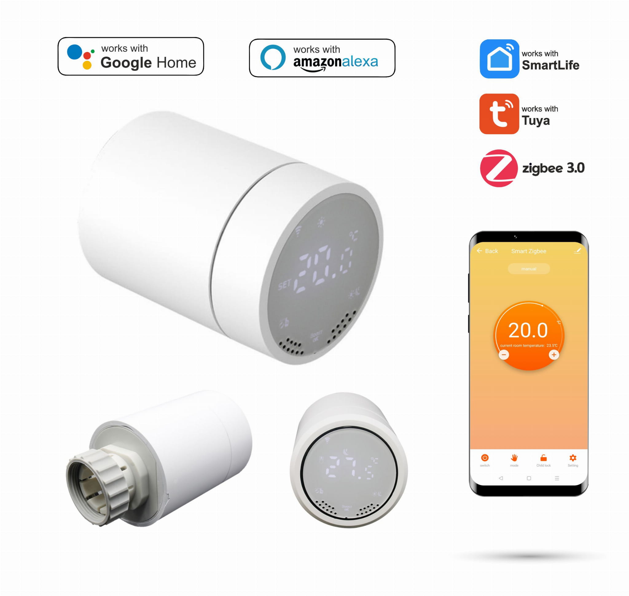 Thermostatkopf Für Zigbee Tuya Heizkörper