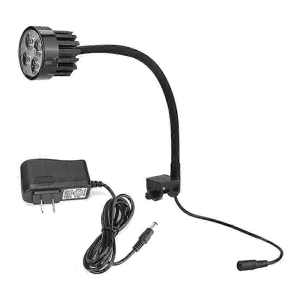 Led-lampe Für Aquarien Und Wasserpflanzen Mit Dimmer Und Klemme, Us-stecker 100-240v (kaltweißes Licht 8000k)