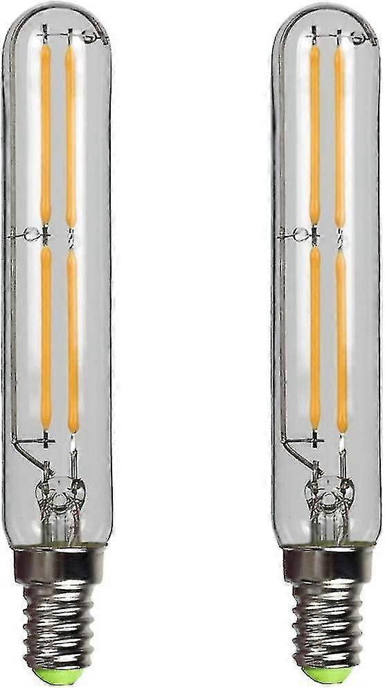 2er-pack T20 4w Led-filamentlampen, E14-sockel, Warmweiß 2700k