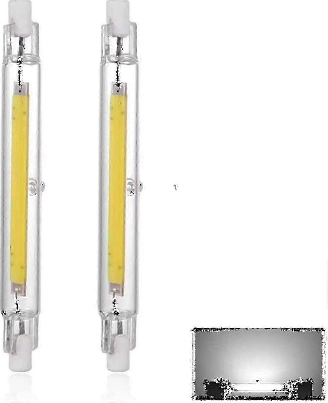 40w R7s 118mm Led-lampe, 3000 Lm, 6000k, Dimmbar, Halogenersatz, 360° Lineares Design.