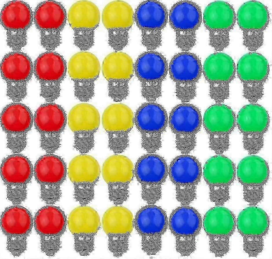 E27 Led-lampen, 40 Verschiedene Farben Für Dekorative Lampen, 240 Lumen
