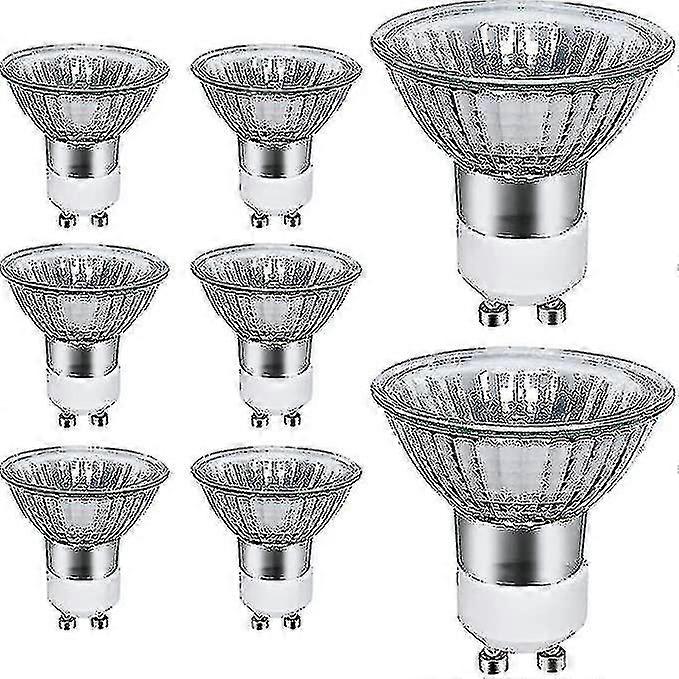 Gu10-halogenlampen, 50 W, 8er-pack, Warmweiß (3000 K), 700 Lumen, 220–240 V Wechselstrom