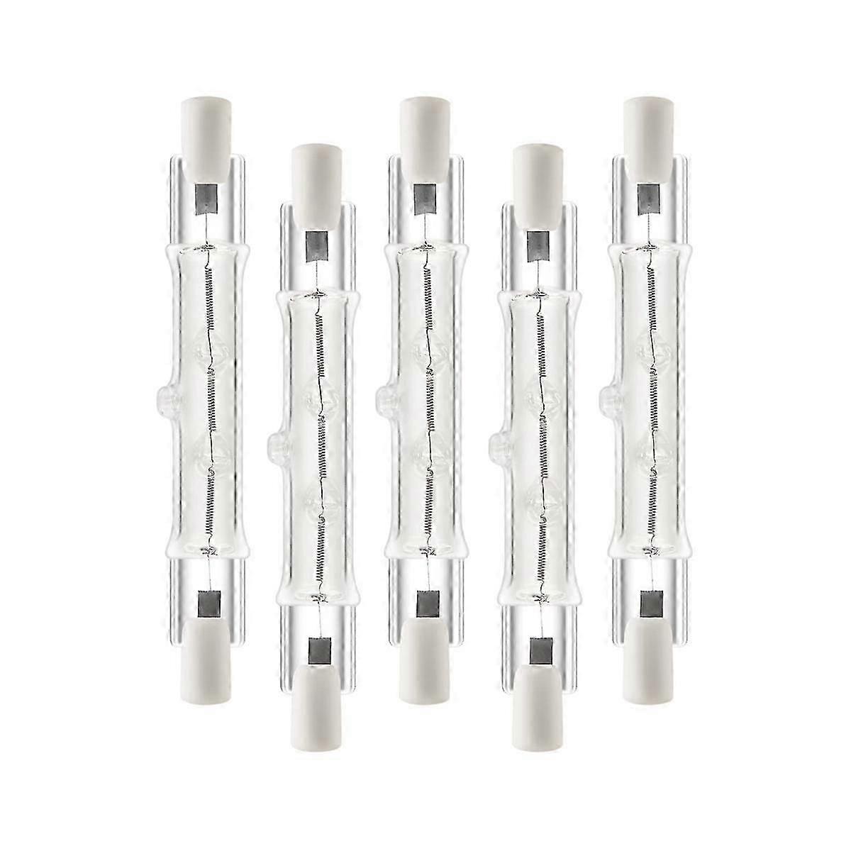 Dimmbare R7s-halogenlampe, 5er-pack, 118 Mm, 300 W, 230 V, Lineare Beleuchtung
