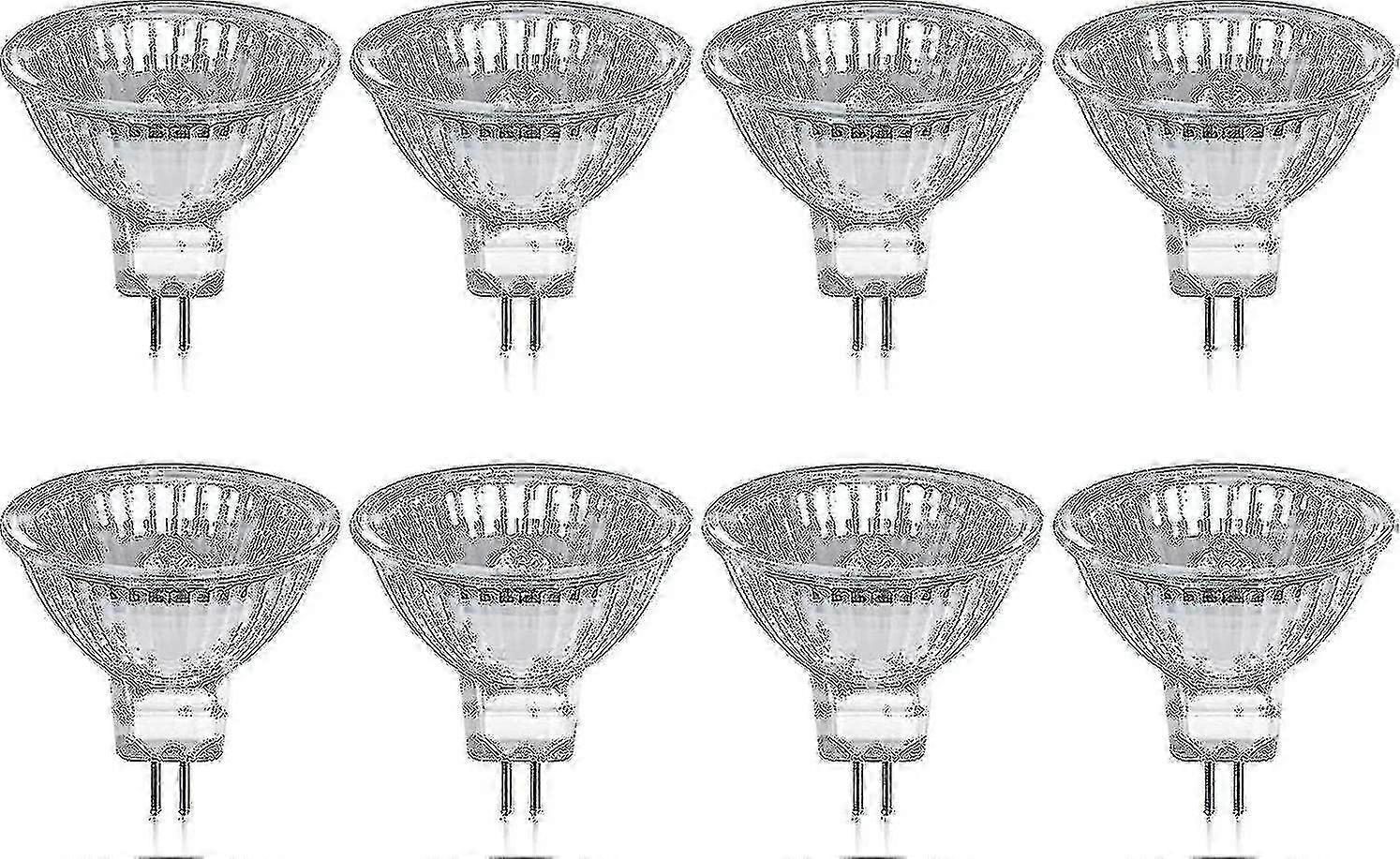 Mr16 Gu5.3 35w 12v Halogenlampen (8er-pack), Dimmbar, Warmweiß 2800k