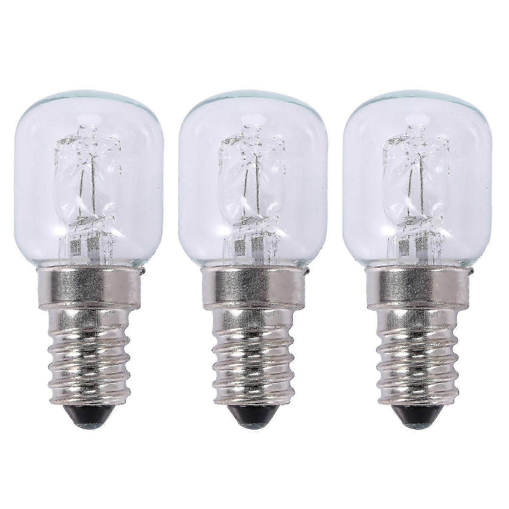 3 E14 Halogen-backofenlampen, 25 W, 500 °c, Hochtemperatur-quarzlampen, 250 V