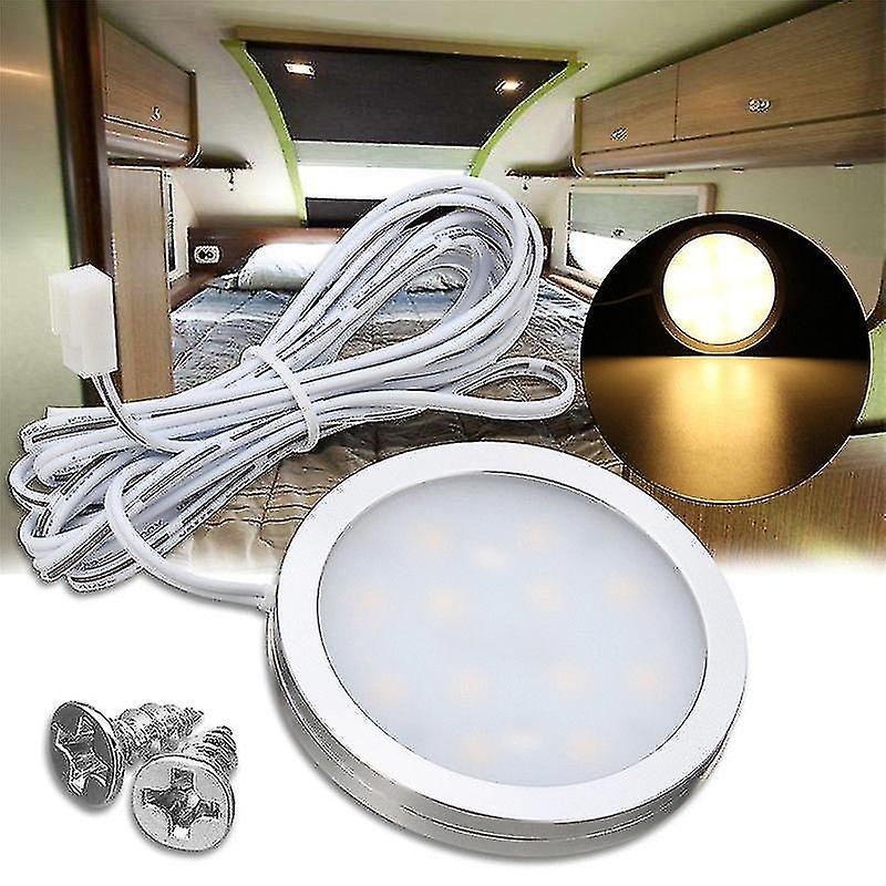 12v Led-lampe Für Wohnmobil, Wohnwagen, Boot, Deckenleuchte, Dachleuchte, Warmweiß (flimmereffekt) - Yuhao