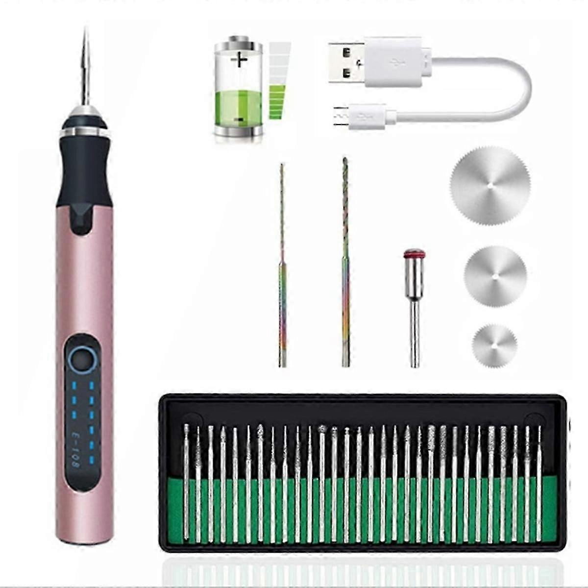30-bit-usb-gravierstift, Wiederaufladbar, Tragbar, Für Diy-metallarbeiten