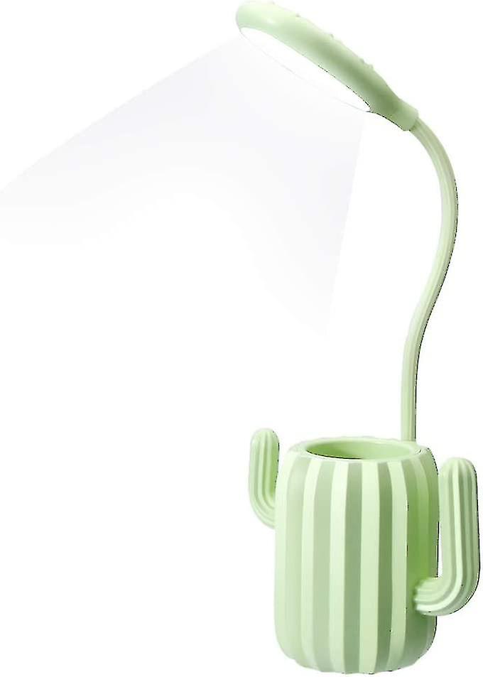 Kinder-tischlampe, Wiederaufladbare Led-nachttischlampe Mit Usb-anschluss, 3 Helligkeitsstufen Und Stifthalter (shikai) - Yuhao