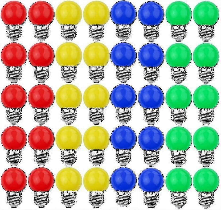 40 Dekorative Rgb-e27-led-lampen, 240 Lumen, Verschiedene Farben