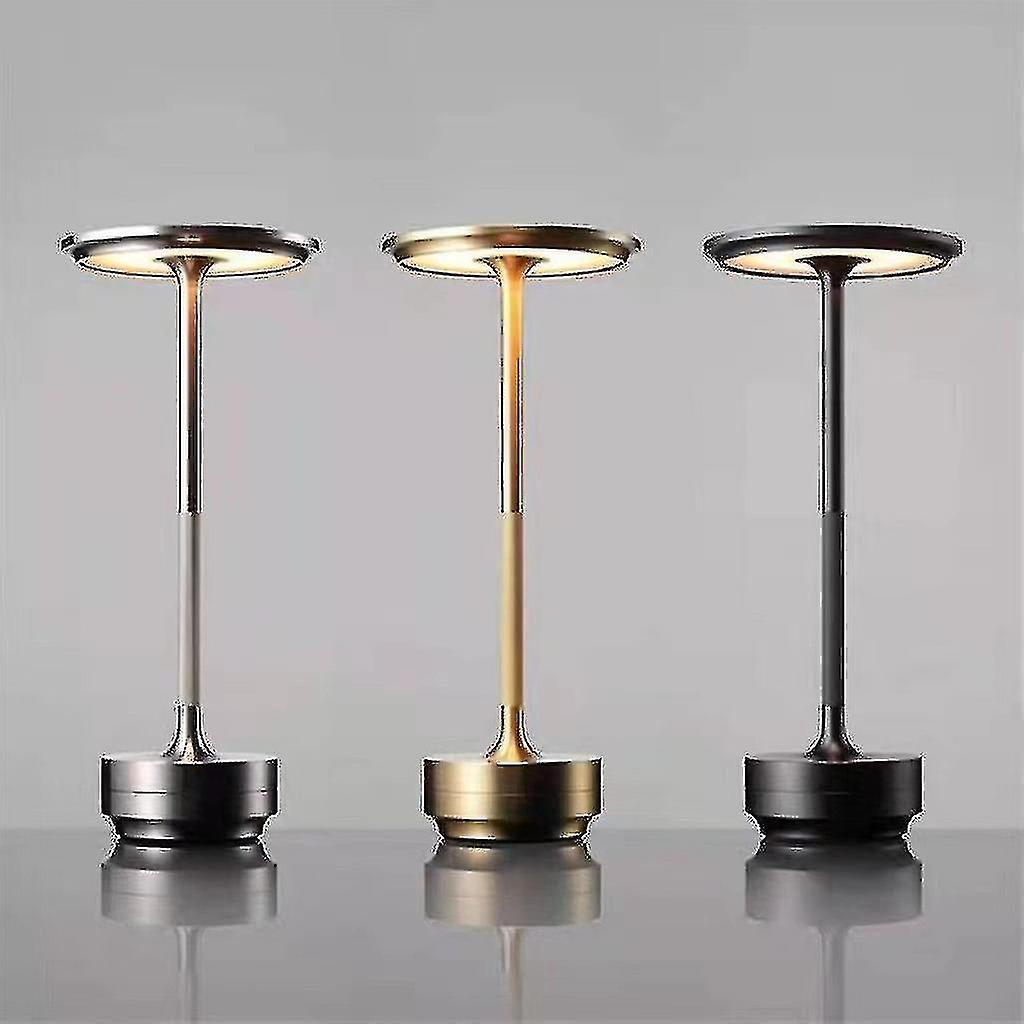 Kabellose, Dimmbare, Wasserdichte Tischleuchte Aus Metall, Usb-aufladbar (1 Stück), Yaying Shop-hao