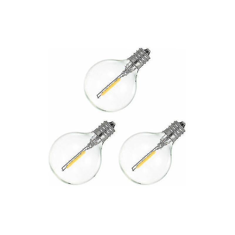 Spezielle Glühbirne, Warmweiß, 3er-pack, 220–230 V Wechselstrom, 1 W, E12 G40-sockel – Yuyu