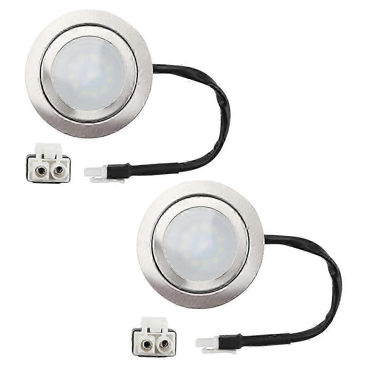 12v Dc 2w Led-einbaulampe Für Die Küche, Mit El-stecker, 2er-pack