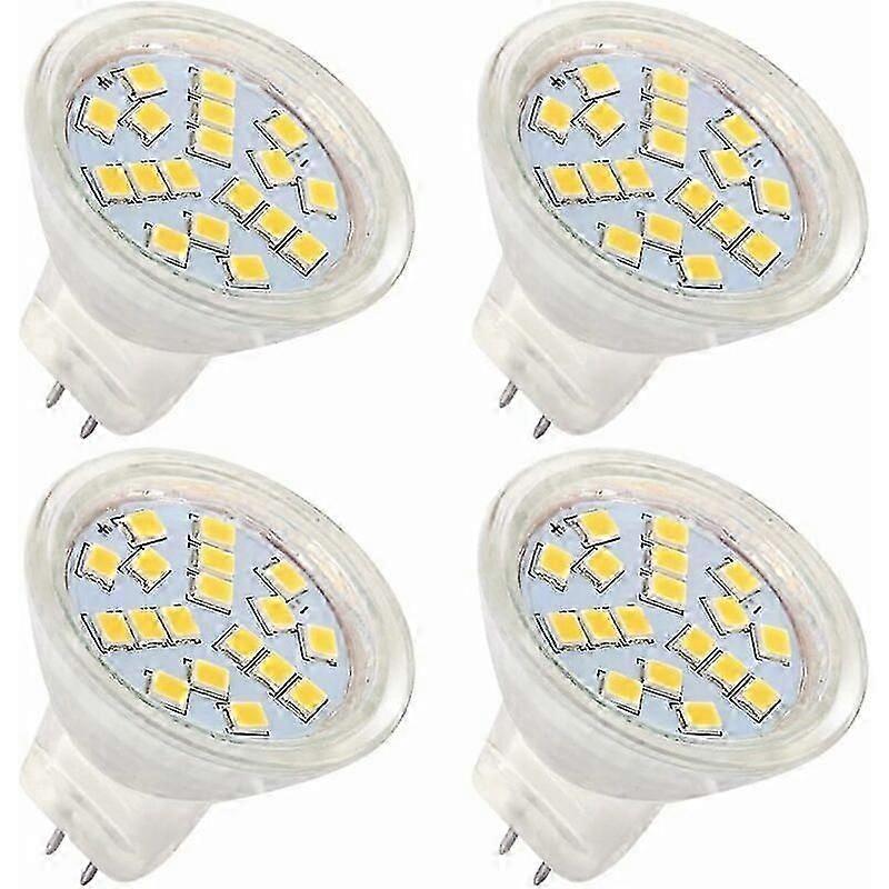 Mr11 Gu4 12v 4w Led-lampe, Warmweiß 3000k, Entspricht 35w Halogen, 120° Abstrahlwinkel, 4er-pack