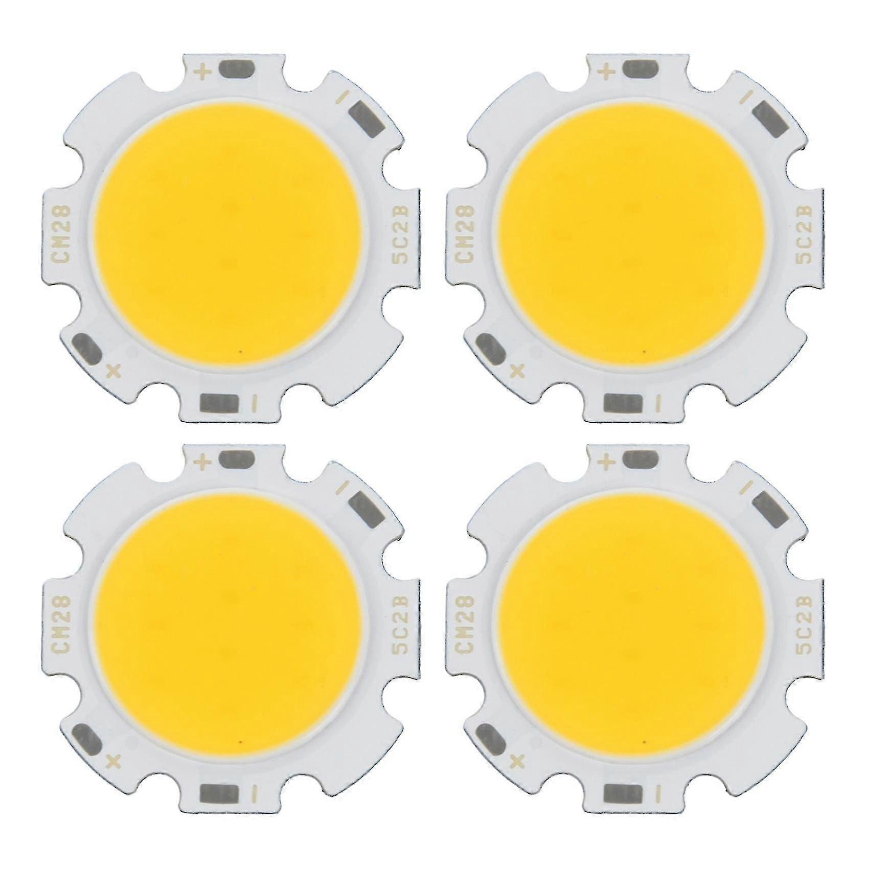 4er-pack Runde 5-w-cob-led-lampen, Ultrahelles Warmweißes Licht, 15–17 V Gleichstrom