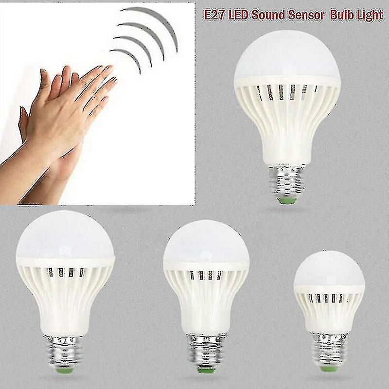 220/110v Led-lampe 3w 5w 7w 12w Mit Pir-bewegungsmelder Und Geräusch-/sprachsensor