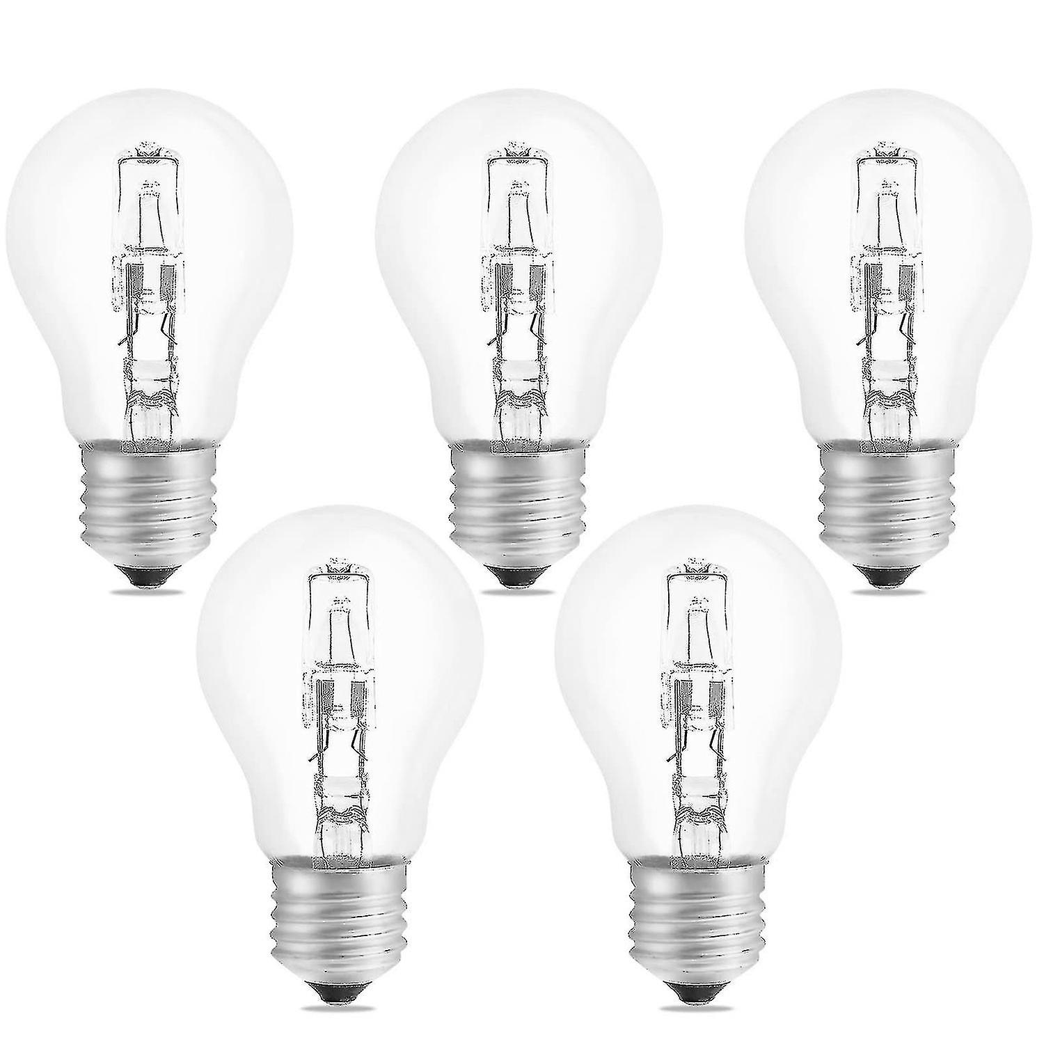 E27 A55 42w Dimmbare Halogenlampe, 220–240 V Wechselstrom, 650 Lm, Warmweiß (2700 K), Klare E27-halogenglaskugel