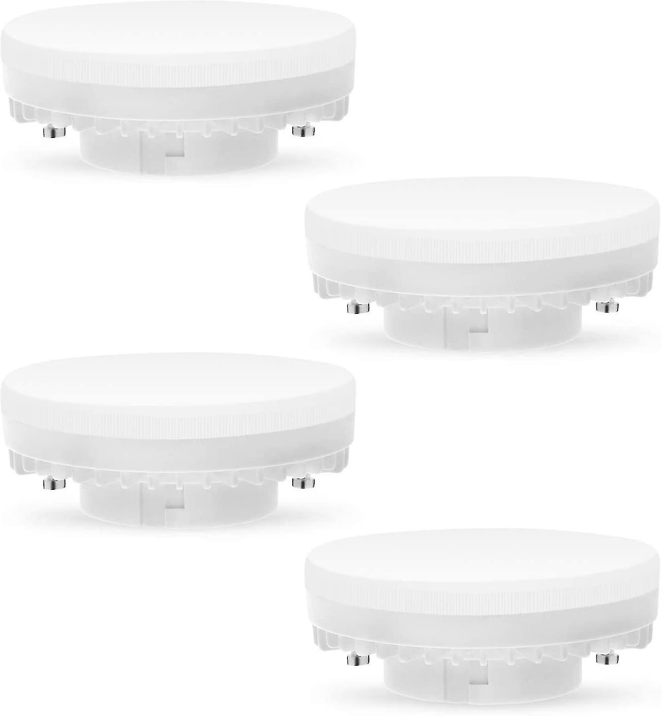 4er-pack Gx53 7w 3000k Led-lampen, Warmweiß, Nicht Dimmbar, Flimmerfrei, Ersetzt Gx5.3 50w Halogenlampen Oder 9w Und 13w Kompaktleuchtstofflampen, 560 Lumen, 120