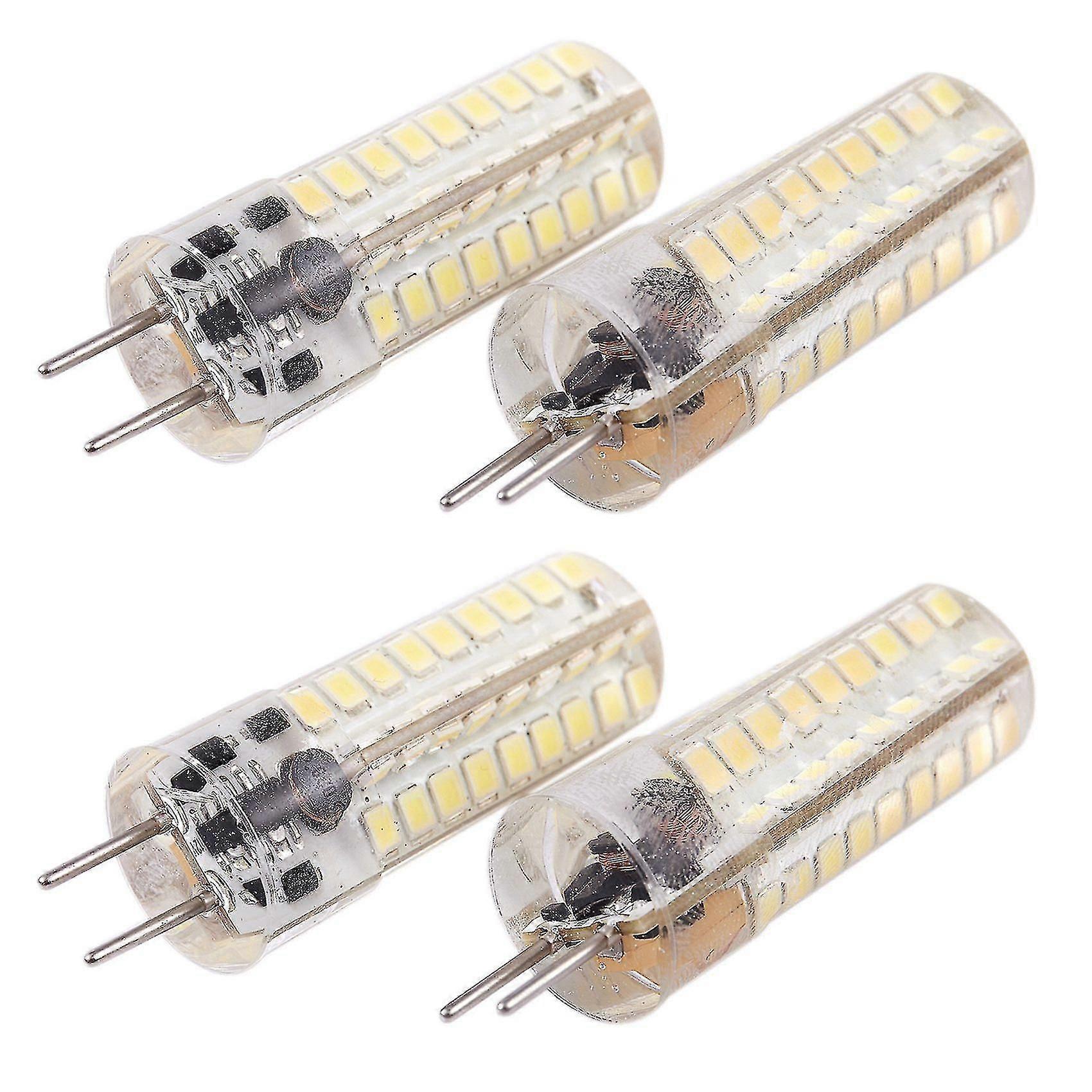 4er-pack Gy6.35 Led-lampen, 320 Lm, 6,5 W (entspricht 50 W Halogenlampe), Dimmbar, 6000 K Kaltweiß