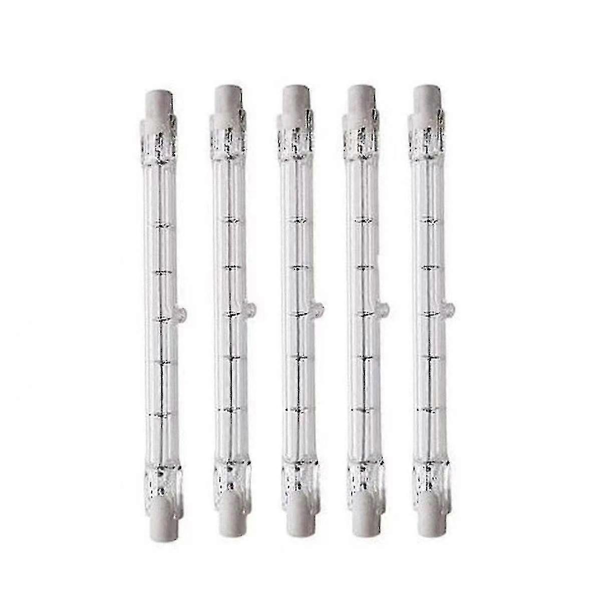 5er-pack R7s 1000w Halogen-linearlampen Für Sicherheitsstrahler, Energiesparend, J189-sockel