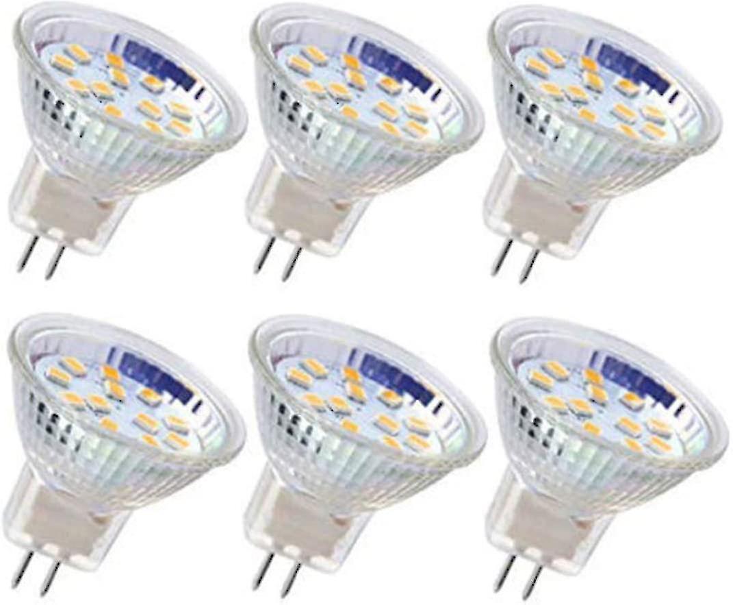 6er-pack Mr11 Gu4 Led-lampen, 3 W, 18 Leds, Entspricht 20 W Halogenlampe, Nicht Dimmbar, 12 V Ac/dc (kaltweiß), Ty-yuhao