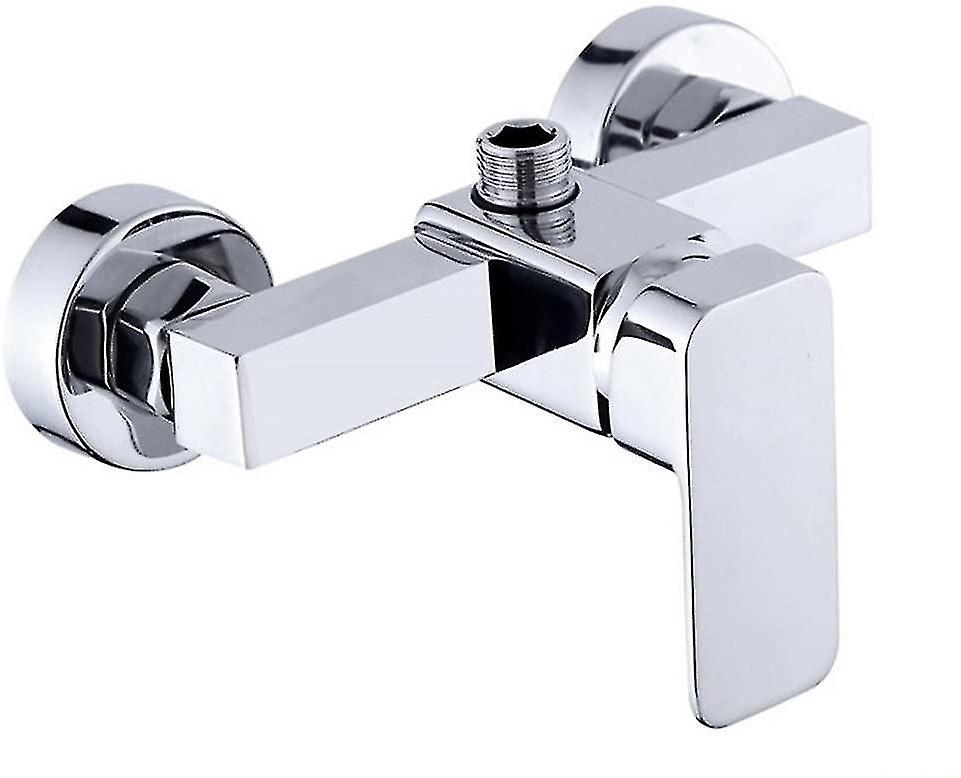 Moderne, Verchromte Wand-duscharmatur Mit Warm- Und Kaltwassermischer - Hy